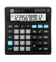 Hp OfficeCalc 300 II 12 Hane Masaüstü Hesap Makinesi (Siyah)