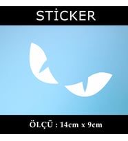 kızgın bakan adam etiket sticker - 2 adet çıkartma araba motosiklet kask atv tablet pc buzdolabı otomobil bilgisayar uyumlu