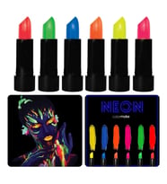 Mey İthalat® GlowPaint 6’lı Neon Boya – UV Işıkta Parlayan Makyaj Seti