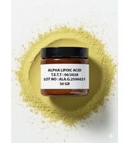 ALA Alpha Lipoic Acid Toz – Saf ve Yüksek Kalite Hammadde – 50 gr