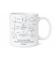 Matematik Denklemleri X ve Y Çizimli Karmaşık Problemleri Çözen Deha Kupa Bardak Hediye