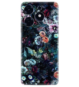 Tecno Spark 10 Pro Kılıf Resimli Desenli Baskılı Silikon Great Flowers 1304