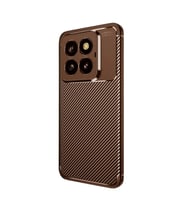 Mi 14t Pro Kılıf Auto Fus Karbon Kapak - Kahverengi
