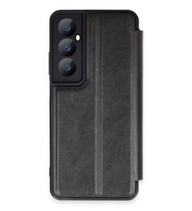 Realme C65 Kılıf Flip Cover - Siyah