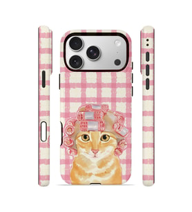 iPhone 17 Pro Max Vorian Çift Katmanlı MagSafe Kılıf Pink Picnic Cat