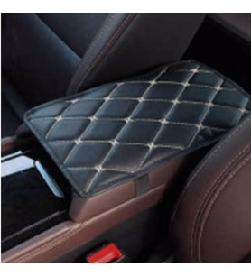 Hyundai Getz  (2002-2009) Deri Oto Kolçak Kılıfı Örtüsü Capitone Süngerli Beyaz Nakışlı