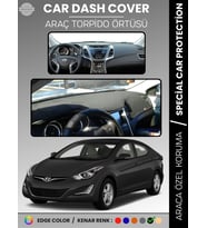 HYUNDAİ ELANTRA (2011-2017) Torpido Örtüsü Ön Göğüs Araca Özel UV Koruma Kaymaz Kolay Montaj