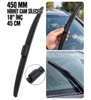 Hibrit Oto Ön Cam Sileceği, Aerodinamik Tasarım, 18" - 45CM