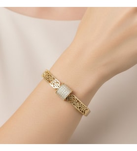 XUPİNG JEWELRY BAGET DİLİM ZİRKON TAŞLI  BİLEKLİK