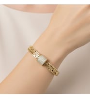 XUPİNG JEWELRY BAGET DİLİM ZİRKON TAŞLI  BİLEKLİK