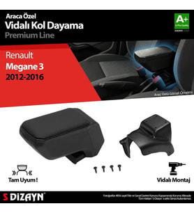 mlu 3 ABS Vidalı Kol Dayama Kolçak Siyah 2012-2016 A+Kalite Parça
