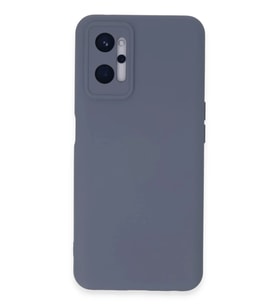 Realme 9i 4G Kılıf Nano içi Kadife Silikon - Gri