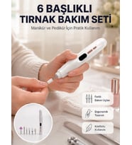 Kurutma Özellikli Manikür Pedikür Cihazı Şarj Edilebilir