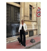 NİDO MODA Yeni Sezon Kadın Çift Cep Denim Crop Ceket