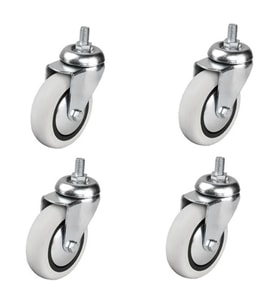 4 Adet Hts Döner 3/8 Vidalı Mobilya Tekeri Çap : 74 mm Kod : 352