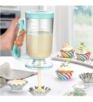Pratik Hamur Dağıtıcı Ölçekli Pancake Cupkek Krep Muffin Akıtma,Hamur Porsiyonlayıcı