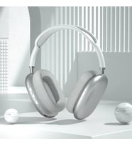 Yeni P9air Max Kablosuz Bluetooth Kulaklık Gürültü Önleyici Mikrofon Bakla Beyaz