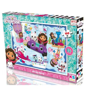 KS Games 100 Parçalık Gabby Dollhous Kız Çocuk Yapboz - GB714