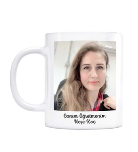 Öğretmenler Gününe Özel Fotoğraflı İsimli Kupa Bardak