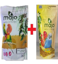 KUŞ MAMASI (TÜM KUŞLAR İÇİNDİR) 150 GR + Kuş Kızıştırıcı (Nijer Tamamlayıcı Kuş Yemi 350GR)