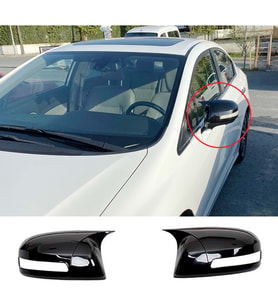 Honda Civic FB7 Batman Yarasa Ayna Kapağı Parlak Siyah ABS 2012 2013 2014 2015 2016