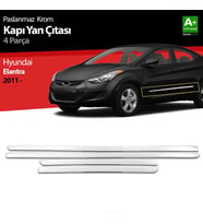 Hyundai Elantra Uyumlu Krom Kapı Yan Çıtası 2011 Üzeri