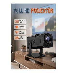 HCS350pro Android 11 Full HD Taşınabilir Projektör 1GB RAM 8GB Hafıza