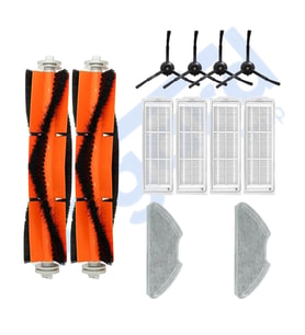 Xiaomi Mop 2 Pro (MJST1SHW) -Mop 2 Lite Uyumlu 2 Ana Fırça 4 Yan Fırça 4 Filtre 2 Mop PKT-iasgf0000381
