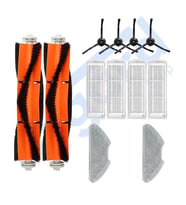 Xiaomi Mop 2 Pro (MJST1SHW) -Mop 2 Lite Uyumlu 2 Ana Fırça 4 Yan Fırça 4 Filtre 2 Mop PKT-iasgf0000381
