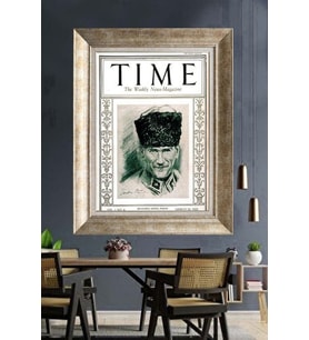 Gümüş Çerçeveli Atatürk Tablo ds479
