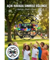 Şarjlı Futbol Topu Tasarımlı Mini Drone LED Aydınlatmalı Akıllı