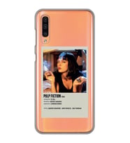 Samsung Galaxy A30S/A50/A50S Uyumlu Pulp Fiction Minimalist Poster Desenli Şeffaf Telefon Kılıfı