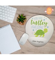 Kişiye Özel Kaplumbağa Temalı Kaplumbağa Sen Harikasın Yazılı Mouse Pad Bilek Destekli