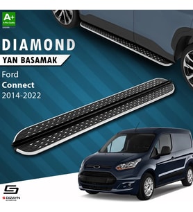 S-Dizayn Ford Connect 2 Diamond Krom Yan Basamak 183 Cm 2014-2023
