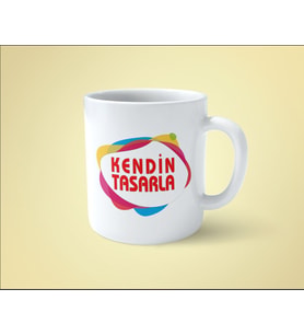 Kendin Tasarla Logo Resim Basılı Kupa Bardak