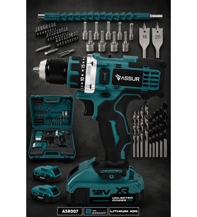 12V Çift Akülü Metal Şanzıman Şarjlı Matkap Vidalama