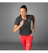 adidas JF3480 ADIZERO TEE W Kadın T-Shirt (Siyah)