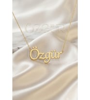 925 Ayar Gümüş İsimli Kolye