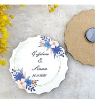 30 Adet Ahşap Nikah Buzdolabı Magnet Hediyelik 2-