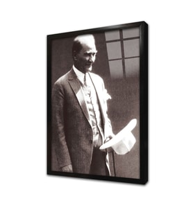 Atatürk Çerçeveli Cam Tablo