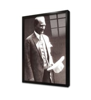 Atatürk Çerçeveli Cam Tablo
