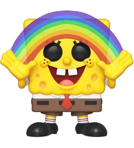 Funko 39552 Pop Vinyl Squarepants S3: Spongebob (Rainbow) Sammelbares Spielzeug, Mehrfarben