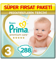 Prima Premium Care Bebek Bezi 3 Beden 6-10 Kg (3*96) 288 Adet