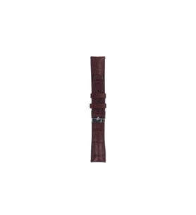 Fro LW38-43 20 mm Hakiki Deri Bombeli Kahve Kordon Silver Toka
