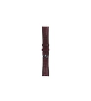 Fro LW38-43 20 mm Hakiki Deri Bombeli Kahve Kordon Silver Toka