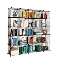 25 Bölmeli Metal Portatif Kitaplık Raf Dolap Organizer
