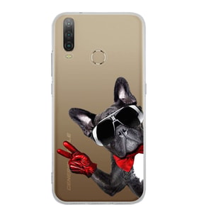 PrintiFy General Mobile GM 10 ile Uyumlu 1mm Slim Fit Köpek 2 050e Baskılı Şeffaf  Kılıf