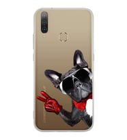 PrintiFy General Mobile GM 10 ile Uyumlu 1mm Slim Fit Köpek 2 050e Baskılı Şeffaf  Kılıf