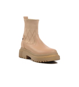 Pierre Cardin Pc-52561 Krem İçi Polarlı Kadın Chelsea Bot