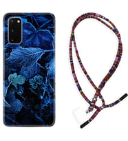 Samsung A02S A03S A10 A12 A13 A21S A22 Kılıf Boyun Asklı Rasta Silikon Blue Foid 1628